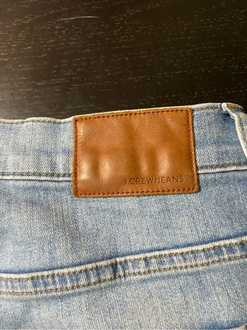 J. Crew Light Blue Distressed Jeans with Frayed Hem